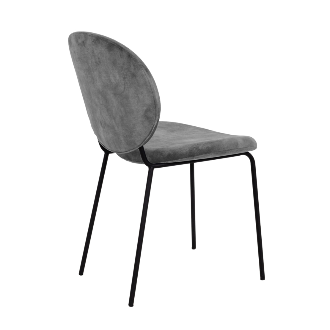 BEETLE CHAIR FABRIC SILVER METAL E1 PRC