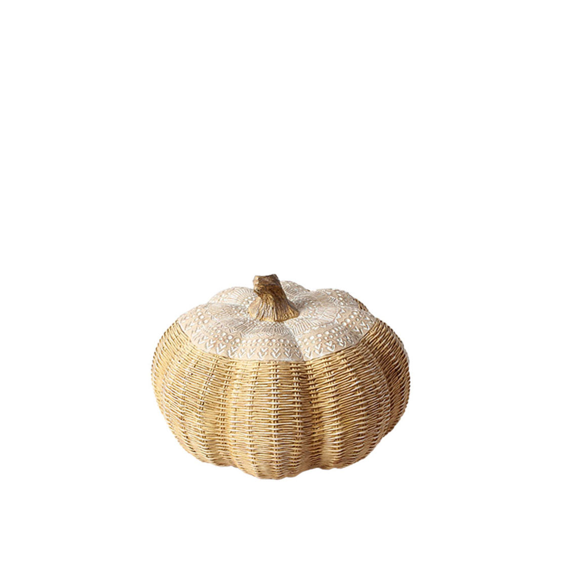 PEPO DECO PUMKIN POLYRESIN NATURAL D22,5xH16cm PRC