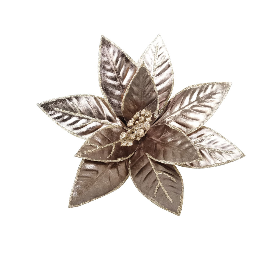 XMAS BROCADE FLOWER 7 FLOWER MUSHROOM PRC