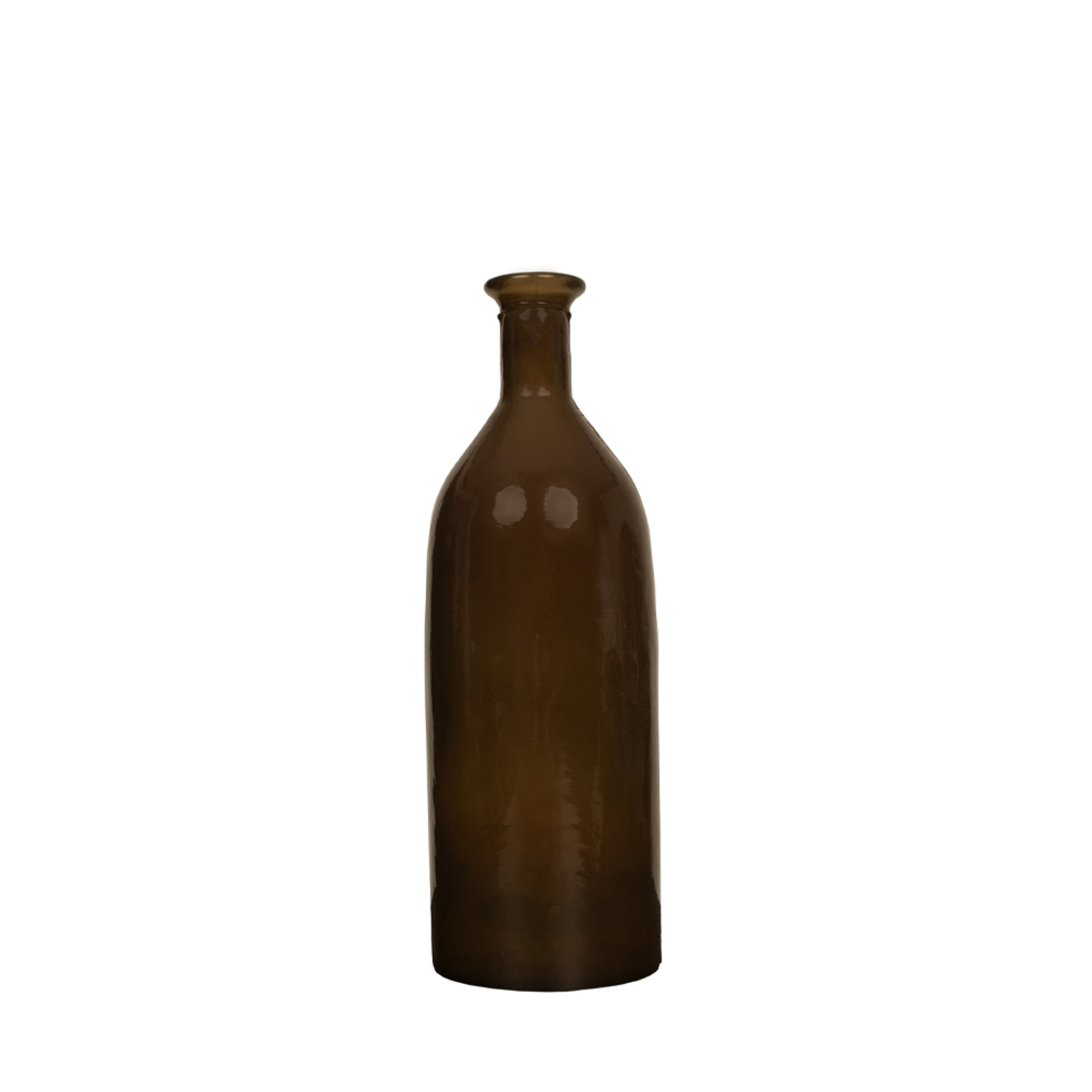 CRUSHED CARAMEL BOTTLE RECYCLED GLASS CARAMEL D12x