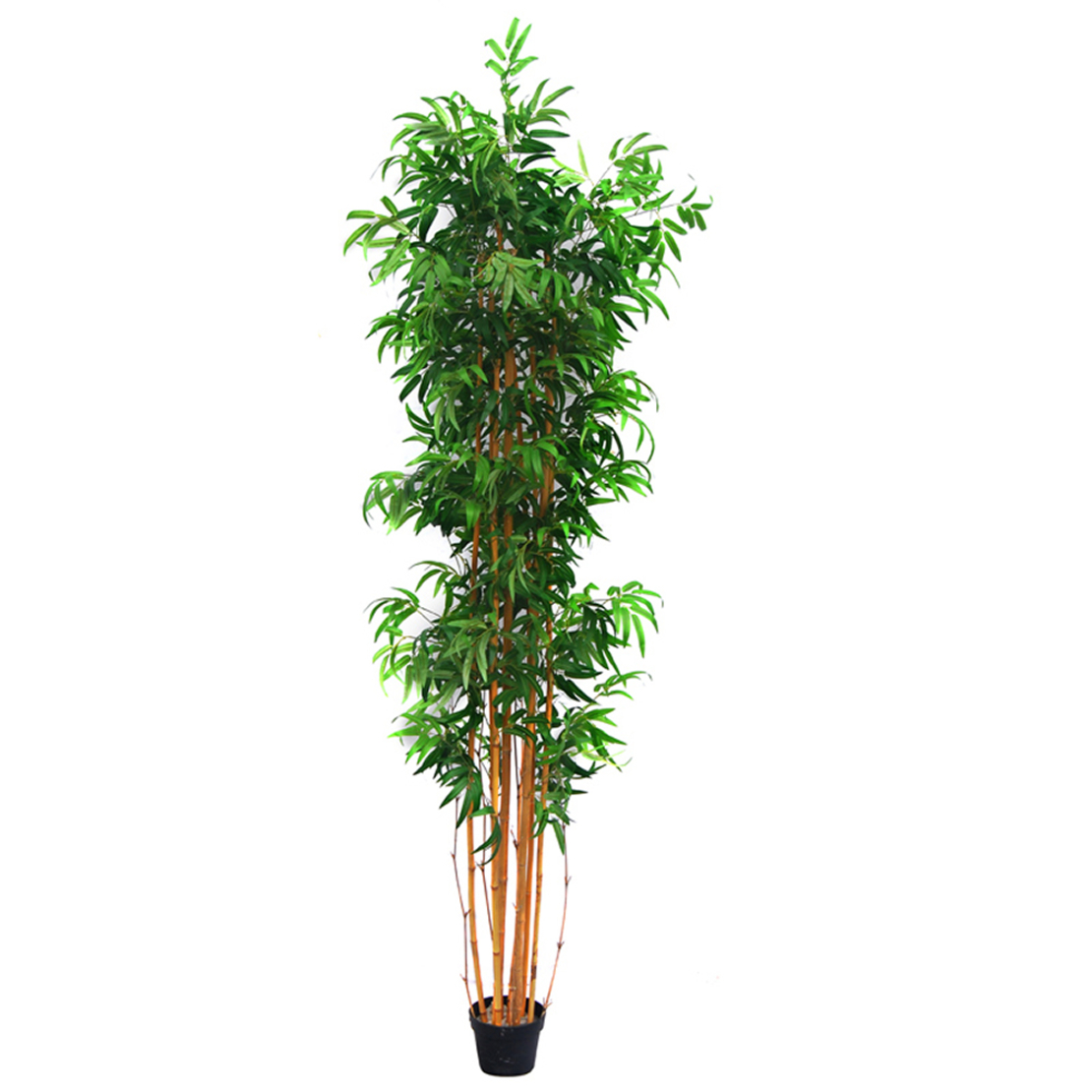 BAMBOO ARTIFICIAL PLANT IN POT FABRIC BAMBOO GREEN