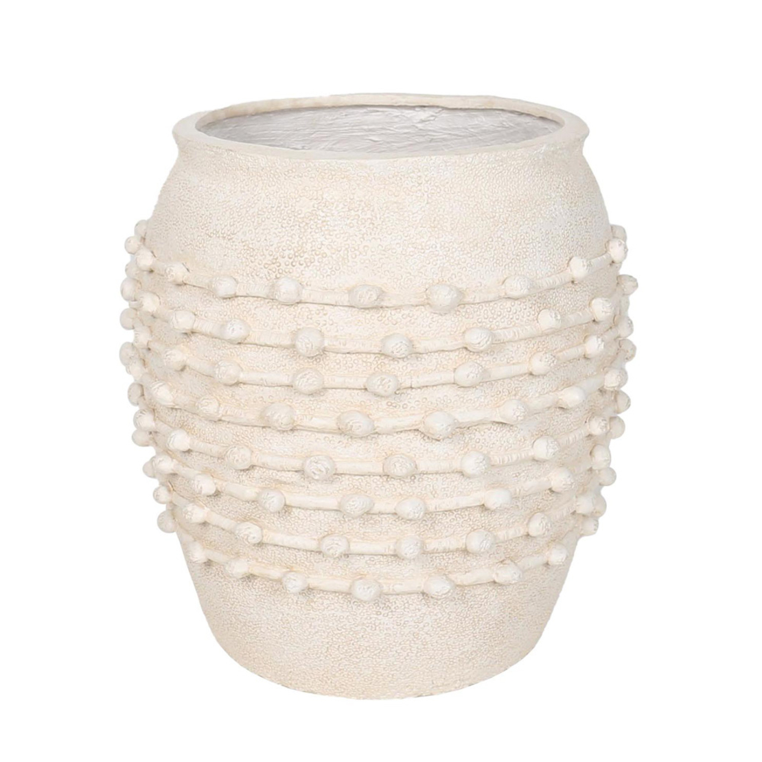 NISYROS PLANTER MGO BEIGE 45x45xH56cm PRC