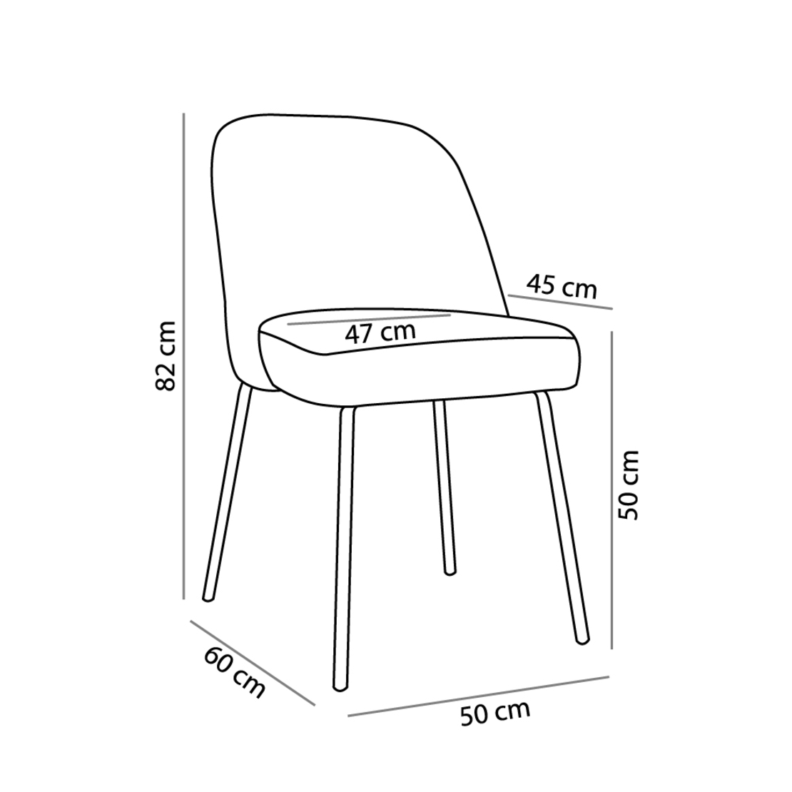 VOTSALO CHAIR FABRIC ALMOND GREEN METAL BLACK E1 PRC