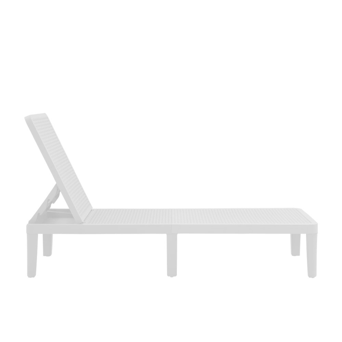 SEAGULL SUNBED PP WHITE 191x55x29 PRC