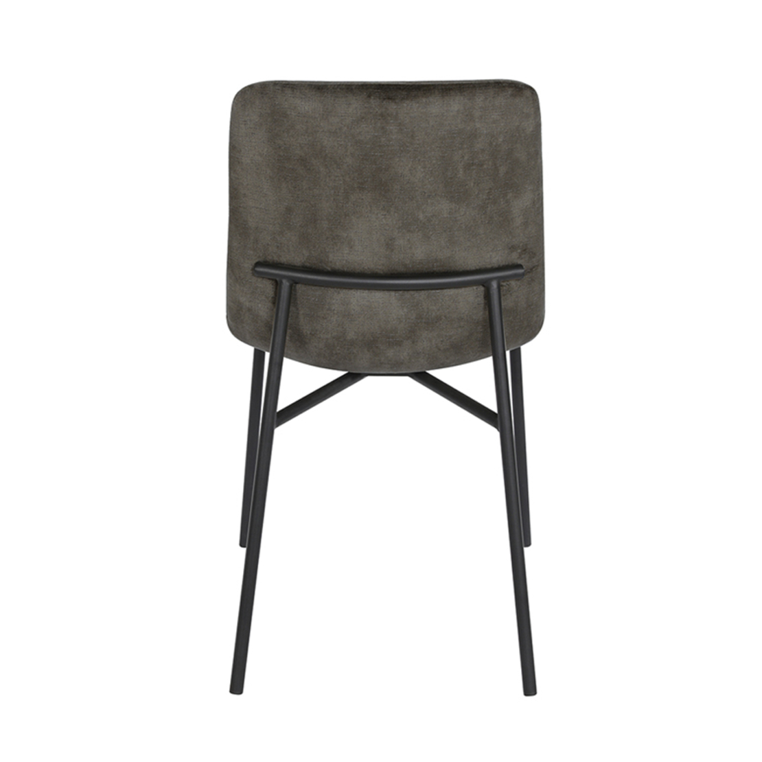 BRICK CHAIR FABRIC OLIVE GREEN METAL BLACK E1 PRC