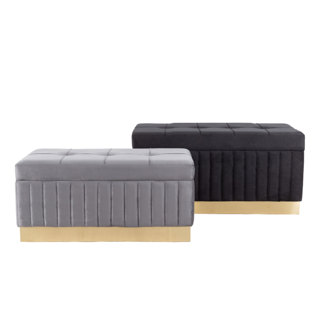 ICTUS STOOL FABRIC BLACK GREY GOLD E1 PRC