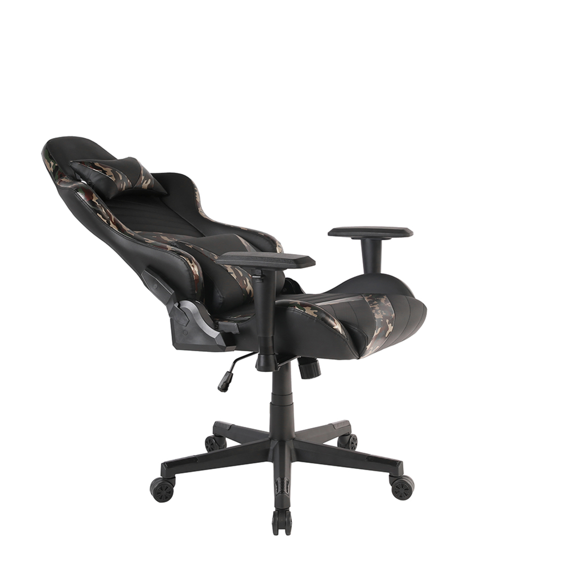 DYSKORD GAMING CHAIR DESK FABRIC BLACK WITH PATTERN NYLON METAL 50x74xH137cm PRC