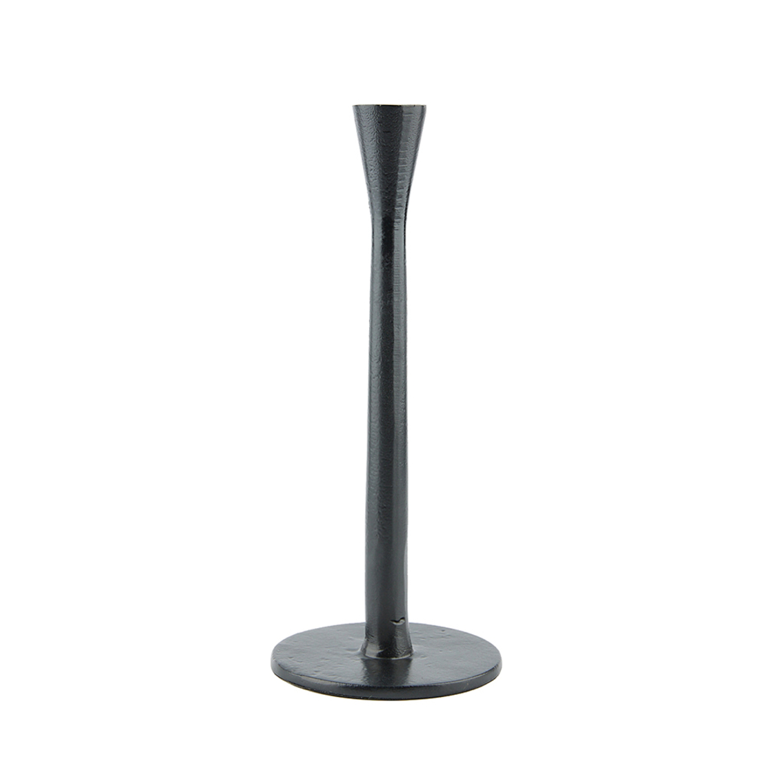 LYSE CANDLE HOLDER ALUMINIUM BLACK D13xH48cm IN