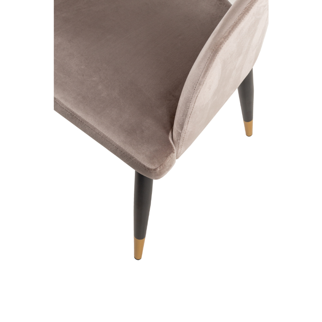 GALA 2 CHAIR FABRIC BEIGE METAL BLACK E1 PRC