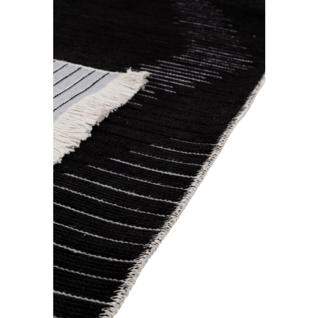 SIGHT CARPET FABRIC BLACK GREY 80x170xH1cm TR