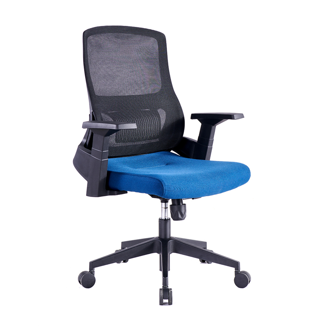STABILO CHAIR DESK FABRIC BLACK BLUE 47,5x43xH110cm E1 PRC