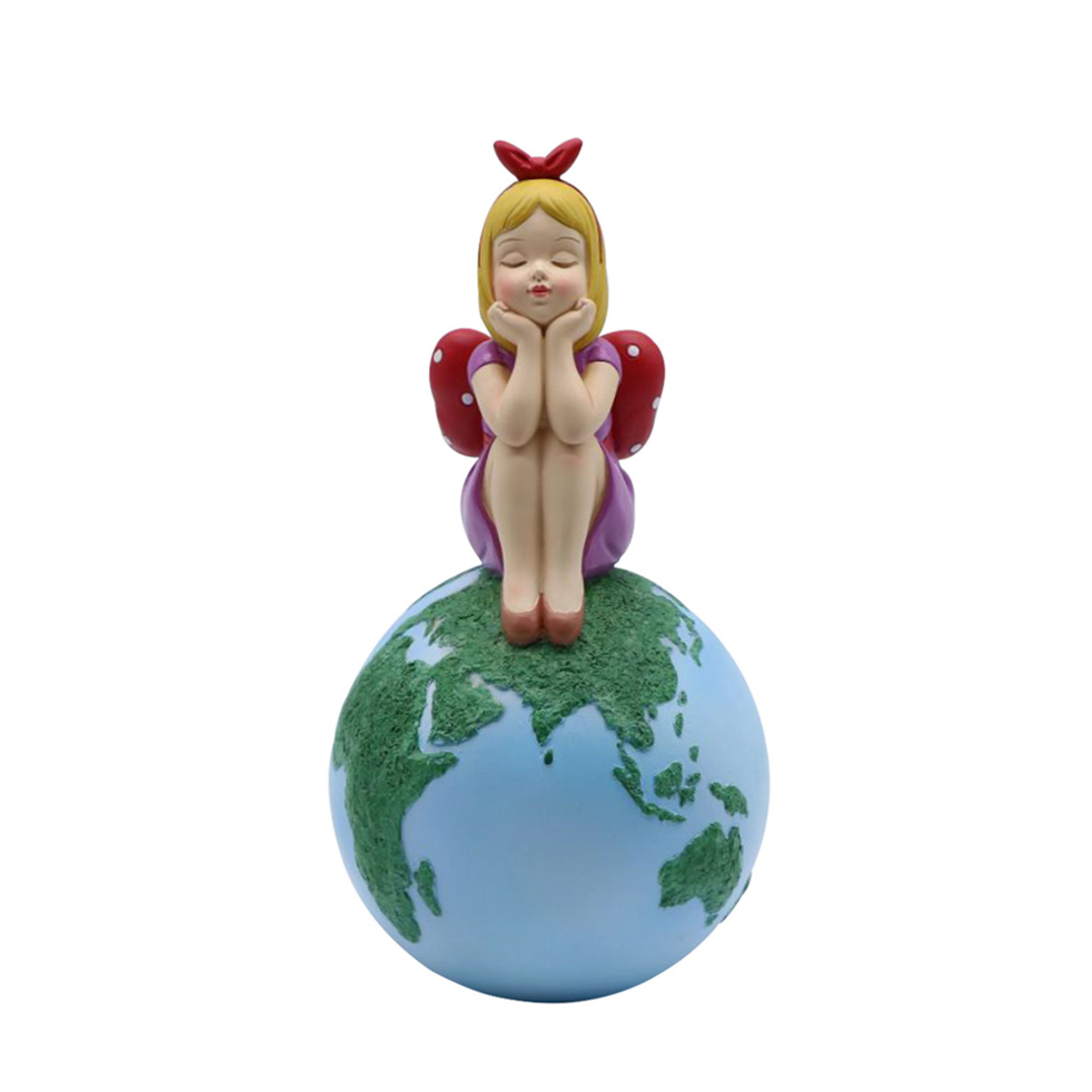 TRAVEL GIRL 4 DECO POLYRESIN MULTICOLOR D12,5xH24,