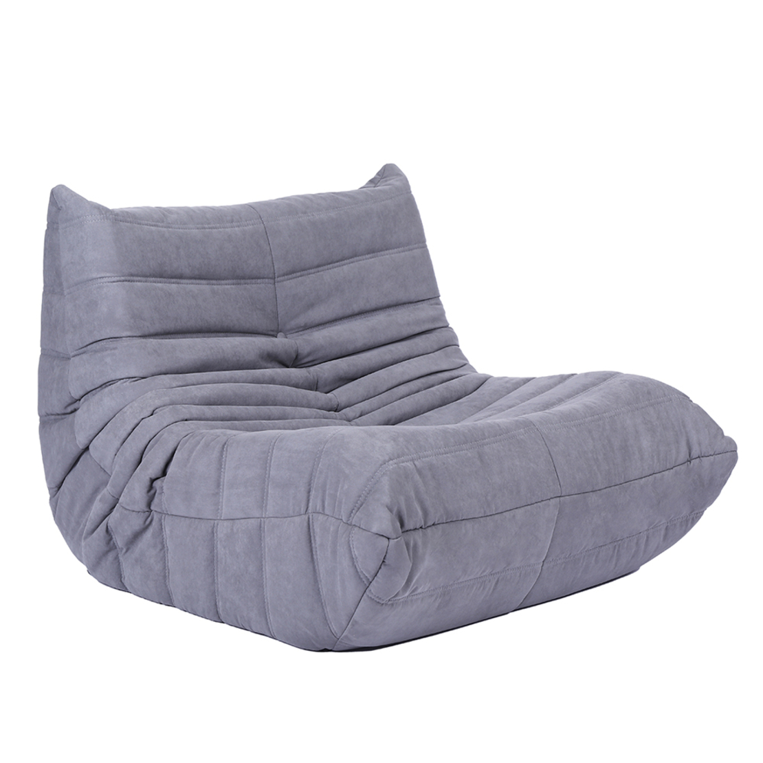 COMODO POUF FABRIC GREY LIGHT FOAM E1 PRC