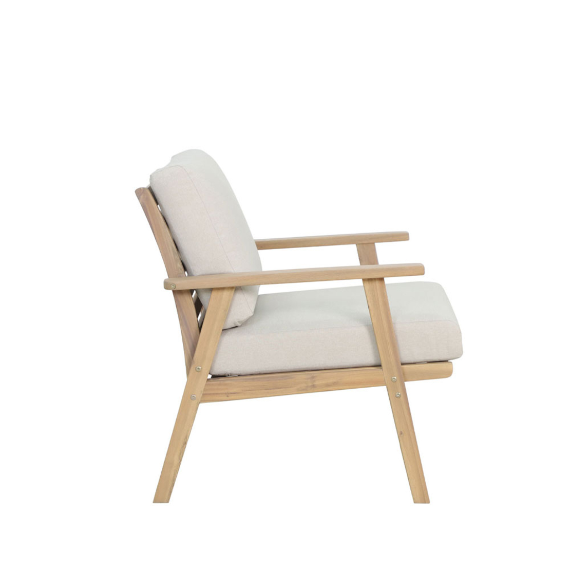 ETOILE LOUNGE SET 1+2+1 WOOD ACACIA NATURAL BEIGE