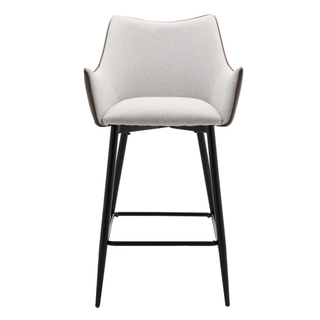 MALONE STOOL BAR EASY CLEAN FABRIC BEIGE OLIVE GREEN METAL BLACK E1 PRC