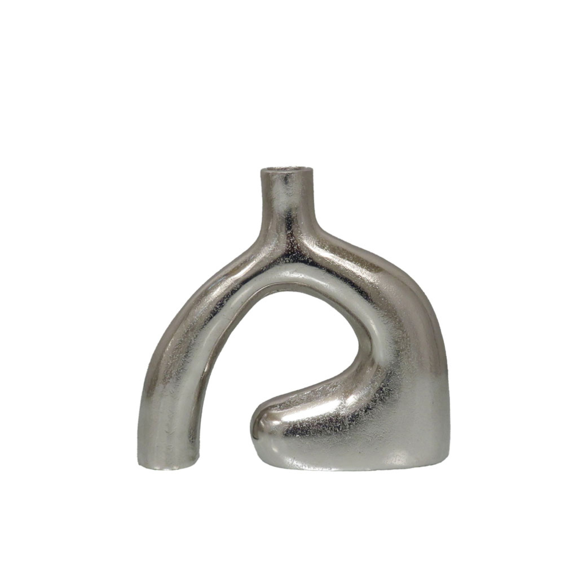 CALAN VASE 26x7x24 ALUMINIUM SILVER