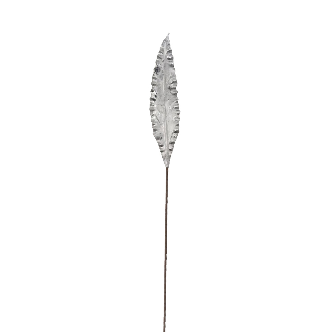 XMAS SIEBOL LEAF FOAM SILVER H127cm PRC