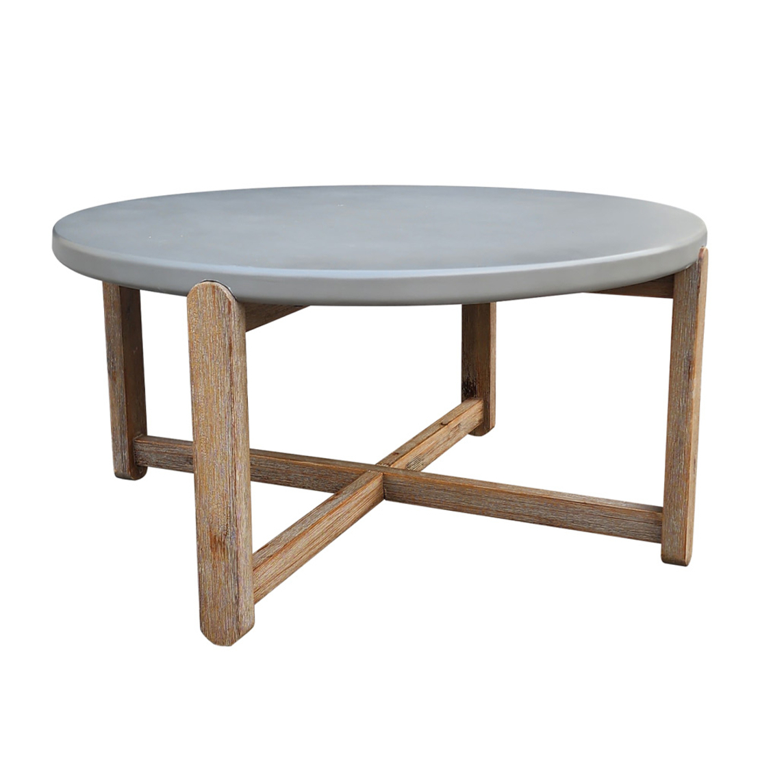 UBUD COFFEE TABLE CEMENT CEMENT NATURAL DARK 81x81xH40cm VN