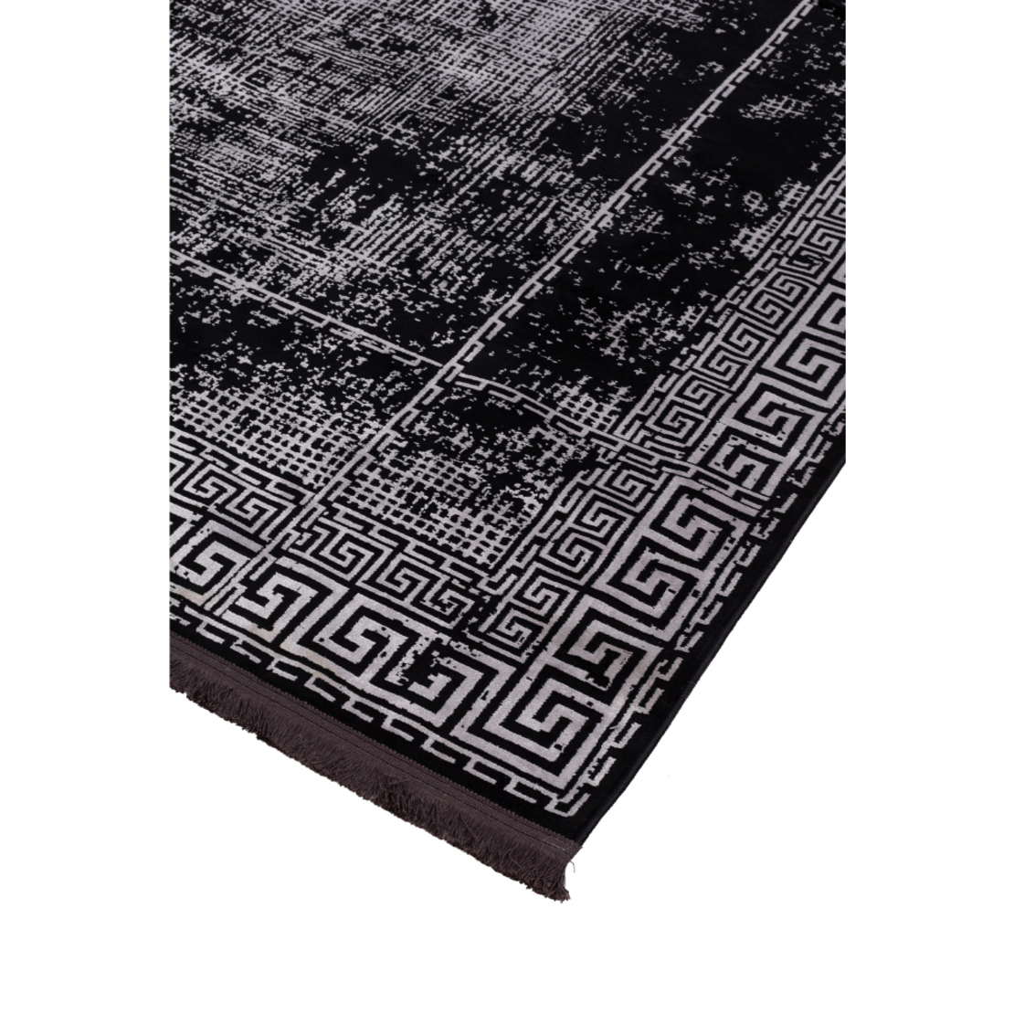 MEANDRA CARPET FABRIC BLACK GREY DARK 200x300xH1cm