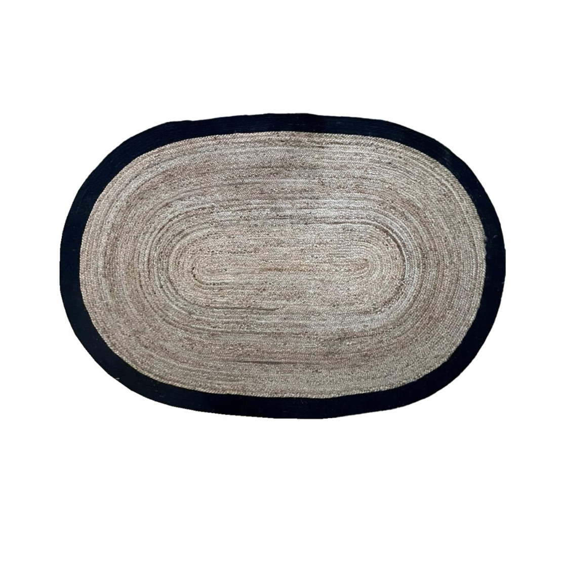 SHYLA CARPET OVAL BLACK 140x210cm IN