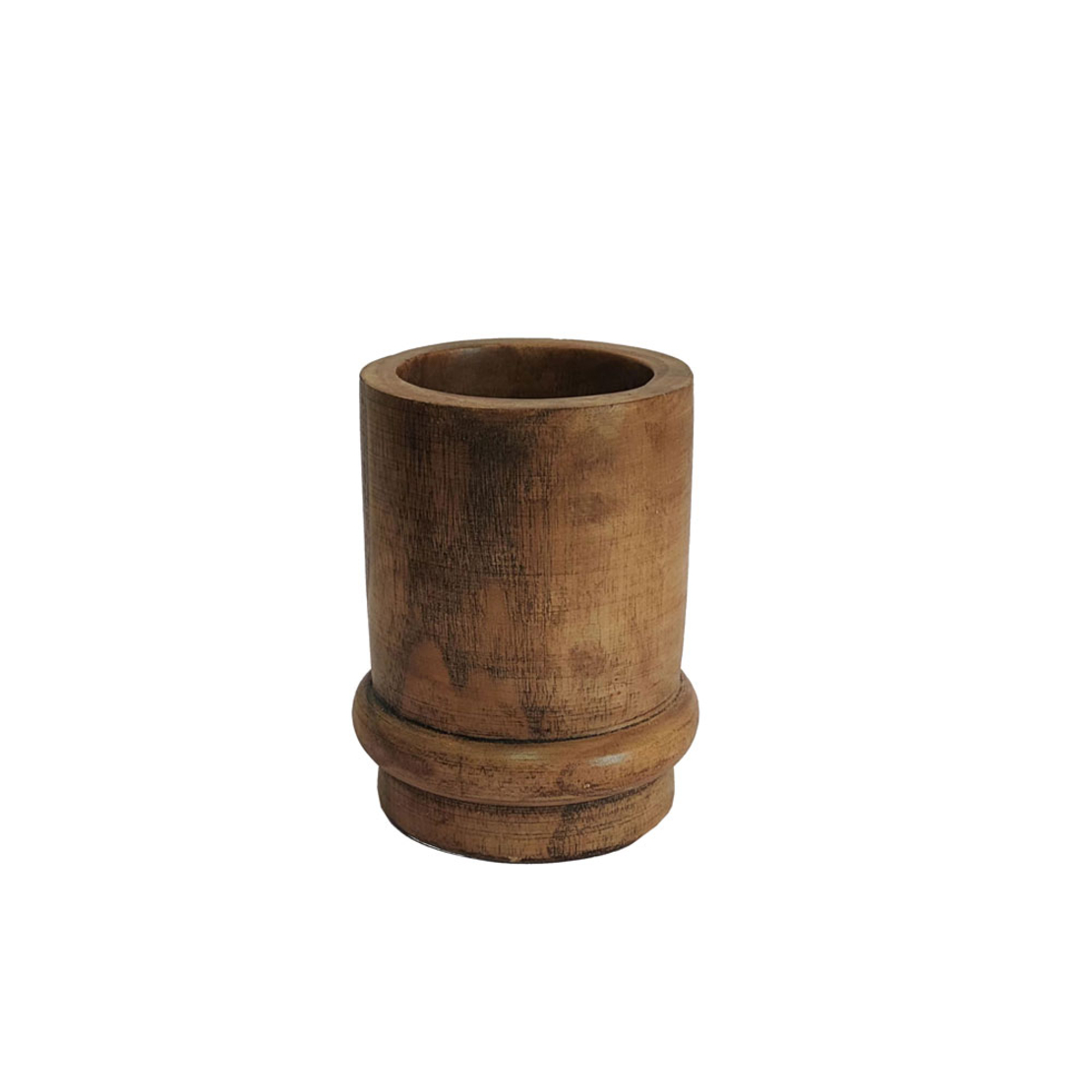 CEDAR VASE WOOD BROWN 15x15xH18cm PRC
