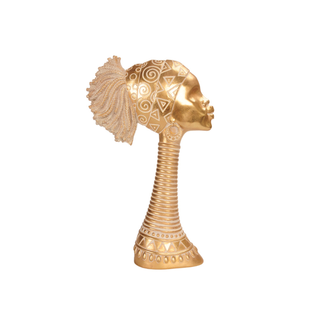 ABENI 4 DECO FIGURE POLYRESIN GOLD 19,3x7,8xH32,9c