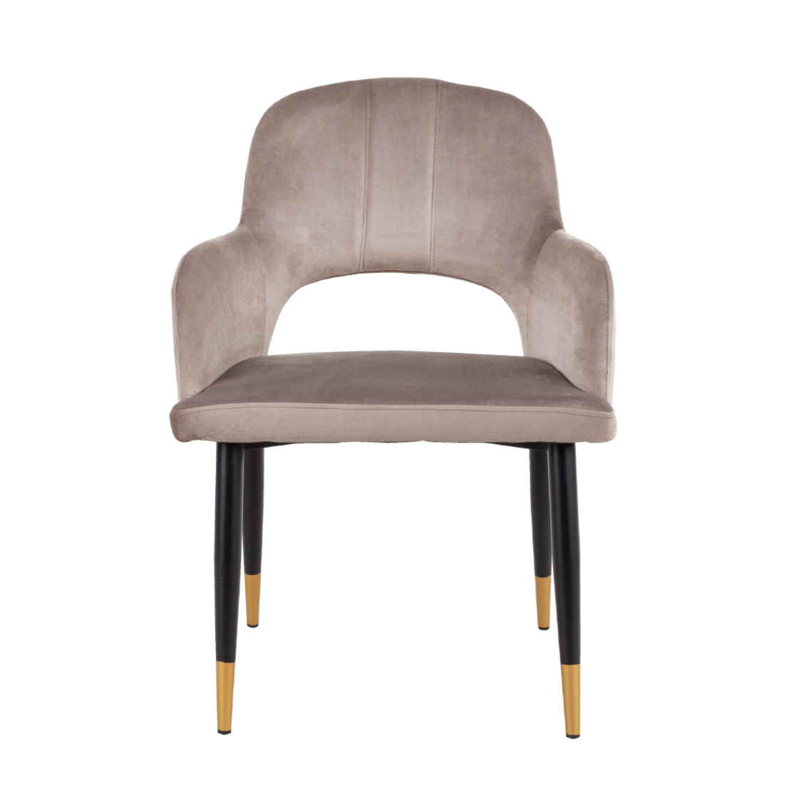 GALA 2 CHAIR FABRIC BEIGE METAL BLACK E1 PRC