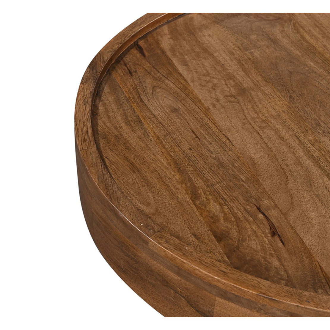 DUBAI COFFEE TABLE WOOD MANGO WALNUT 70x70xH40cm I