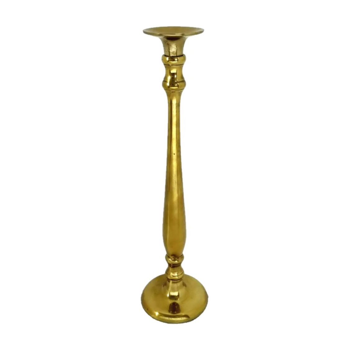ENSUI CANDLE HOLDER ALUMINIUM GOLD D17xH65cm IN