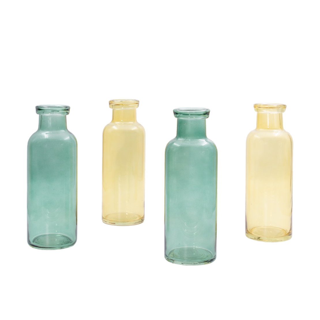 JARDIN BOTTLE GLASS YELLOW D8,8xH26cm PRC