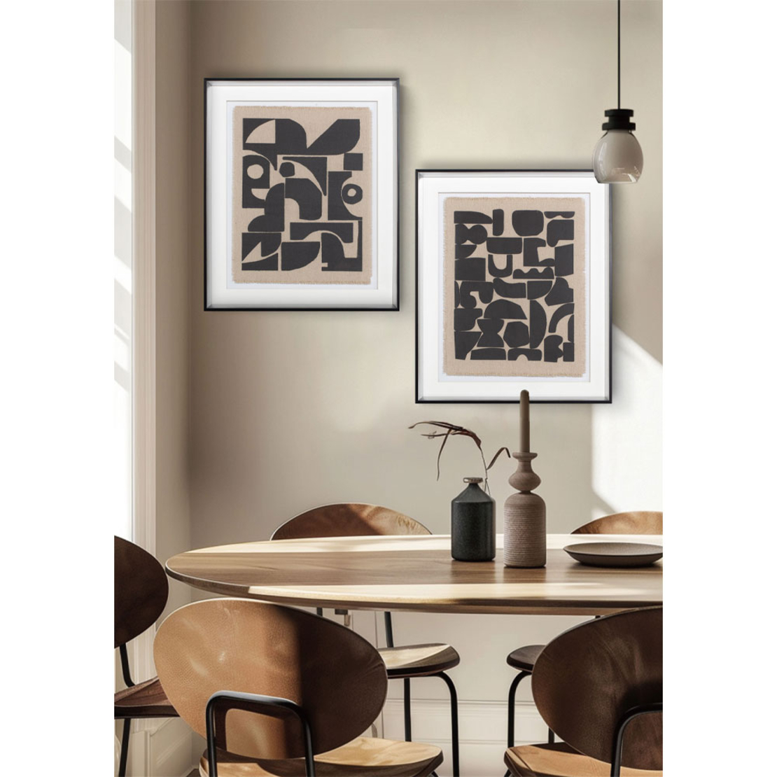 DO MORE PAINTING DECORATIVE 50x60x4 GLASS WHITE BLACK WOOD BLAC