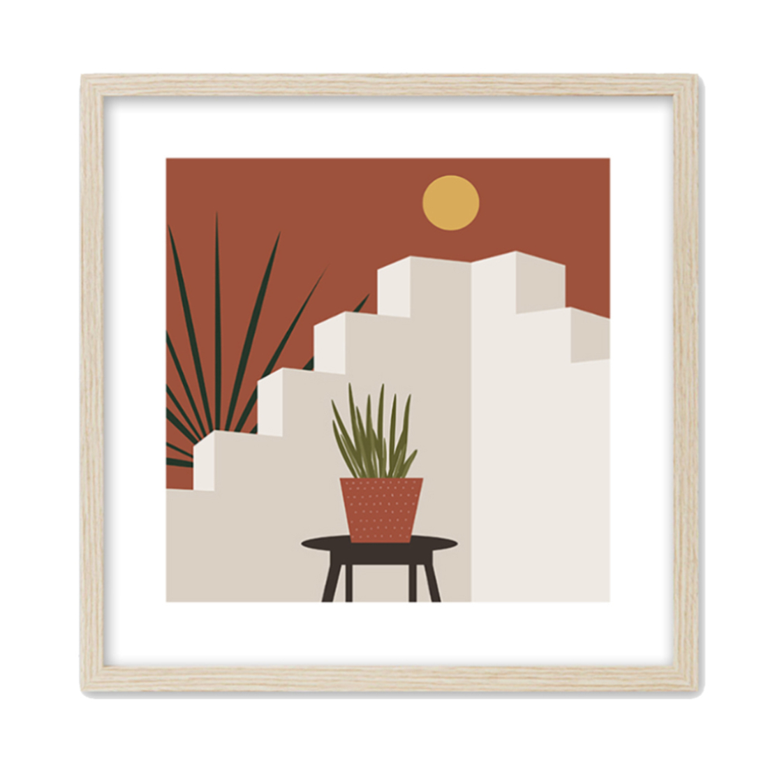 DIVINO PAINTING SET 2PCS MDF MULTICOLOR PAPER FRAM