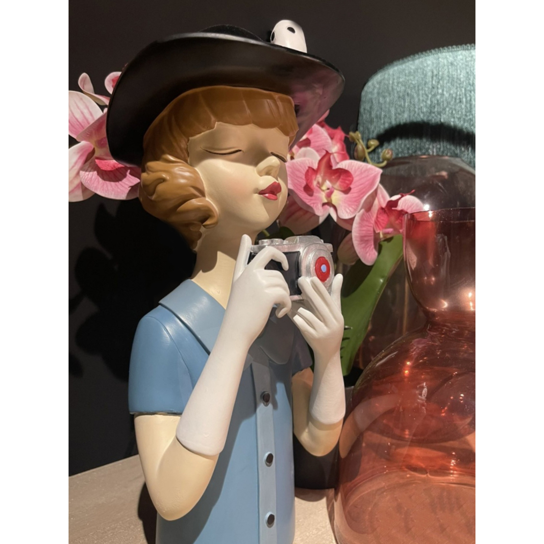 TRAVEL GIRL 6 DECO POLYRESIN MULTICOLOR 14,5x14xH3