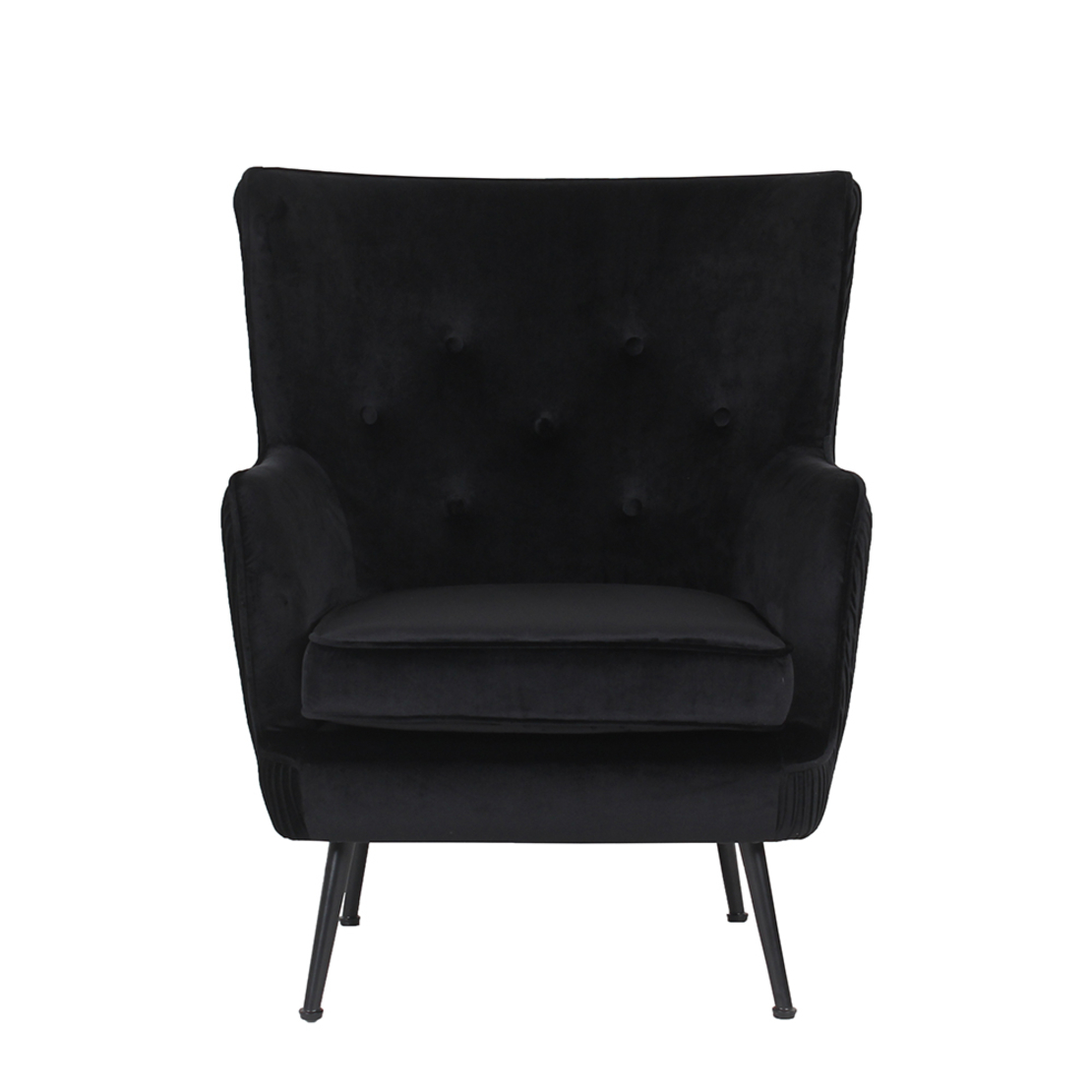 SERPATINA ARMCHAIR FABRIC BLACK METAL BLACK E1 PRC