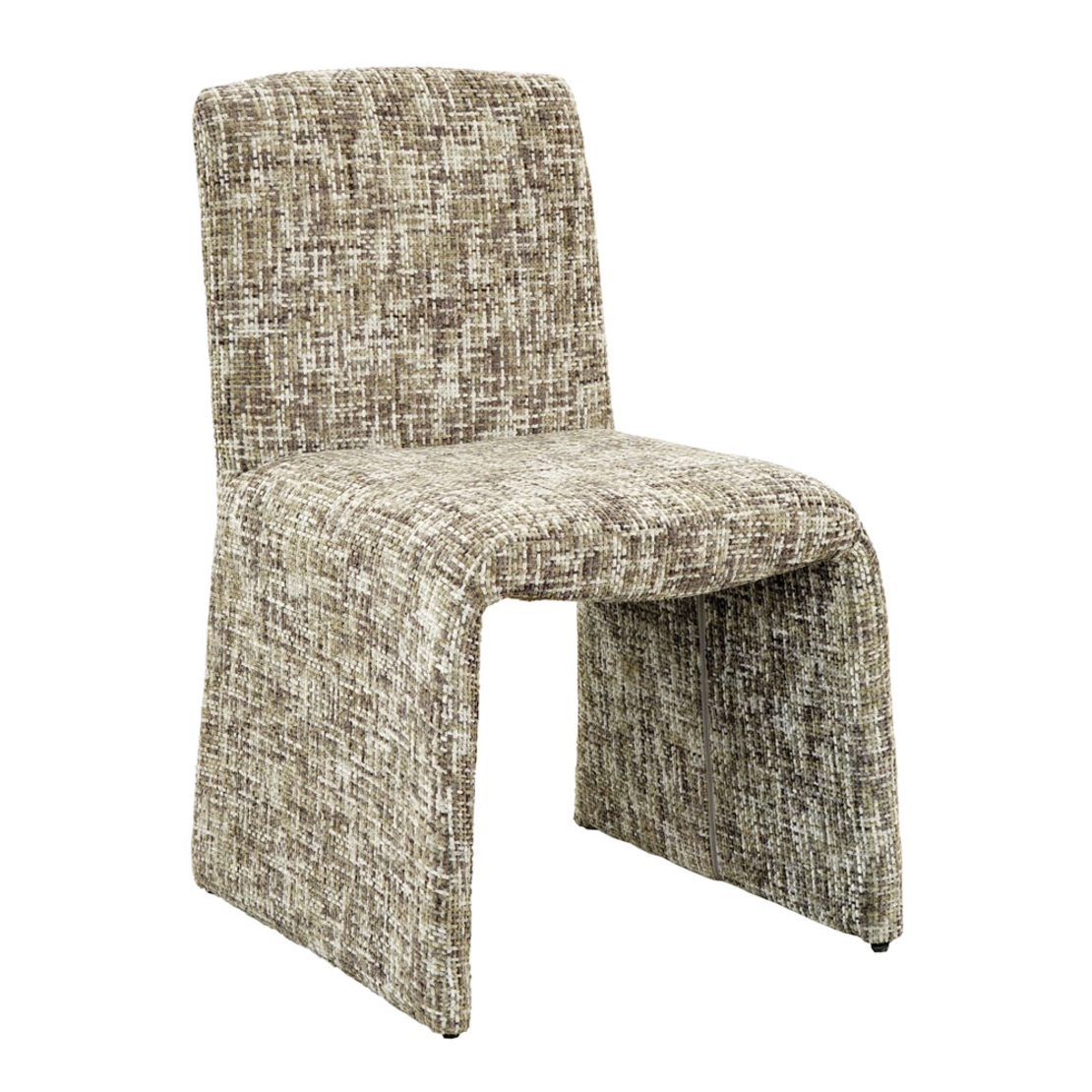QUADRO CHAIR FABRIC GREEN METAL E1 PRC