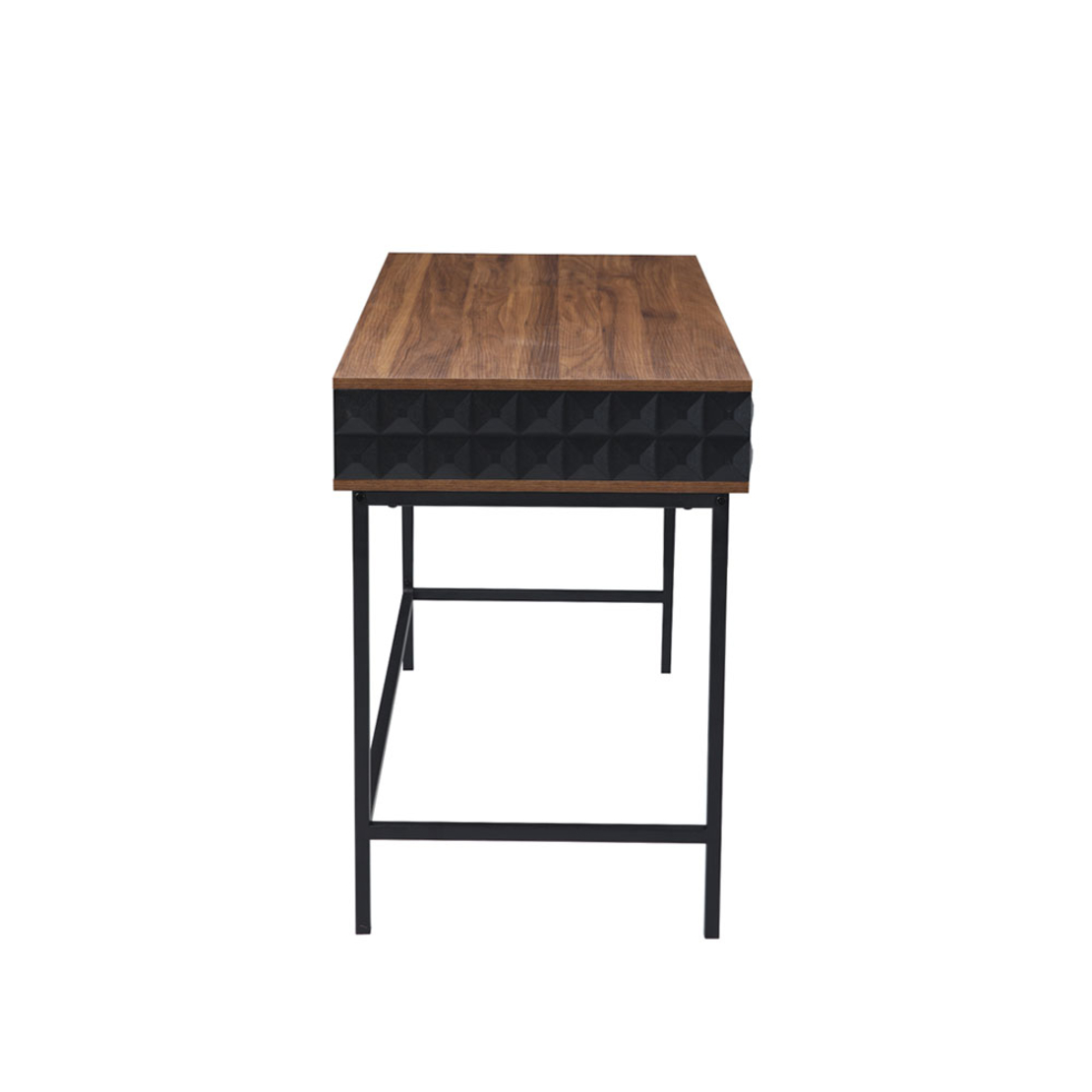 ZUMA DESK MELAMINE WALNUT MELAMINE BLACK 110.5x54x76 E1