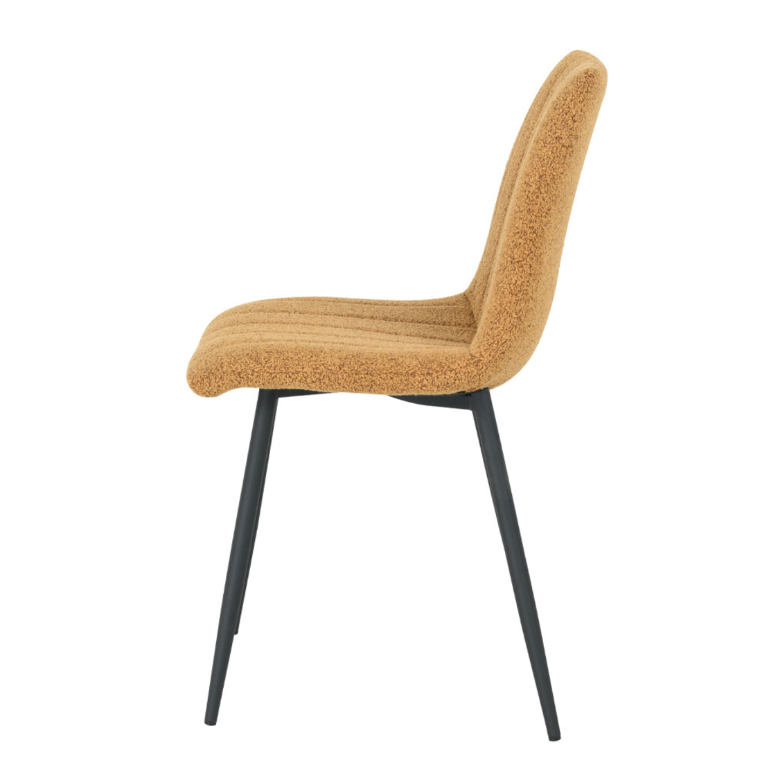 PRAGA CHAIR FABRIC MUSTARD METAL BLACK E1 PRC