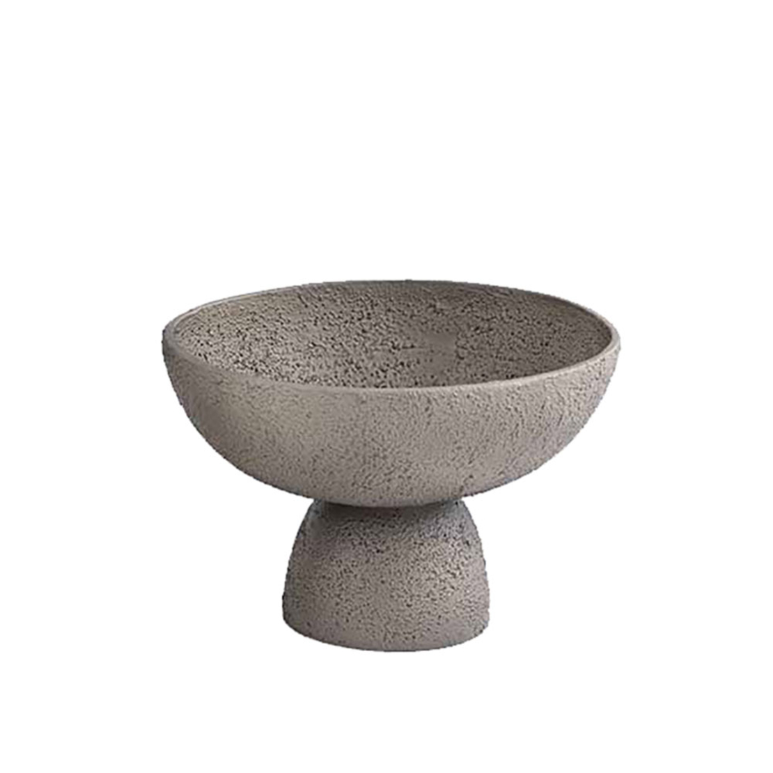 GRIZIO BOWL ALUMINIUM MUD 23x20xH15cm IN