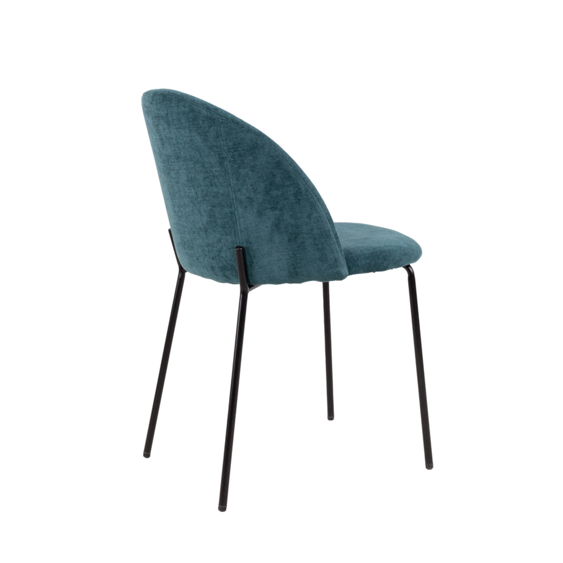 EGG CHAIR FABRIC WATER GREEN METAL BLACK E1 PRC