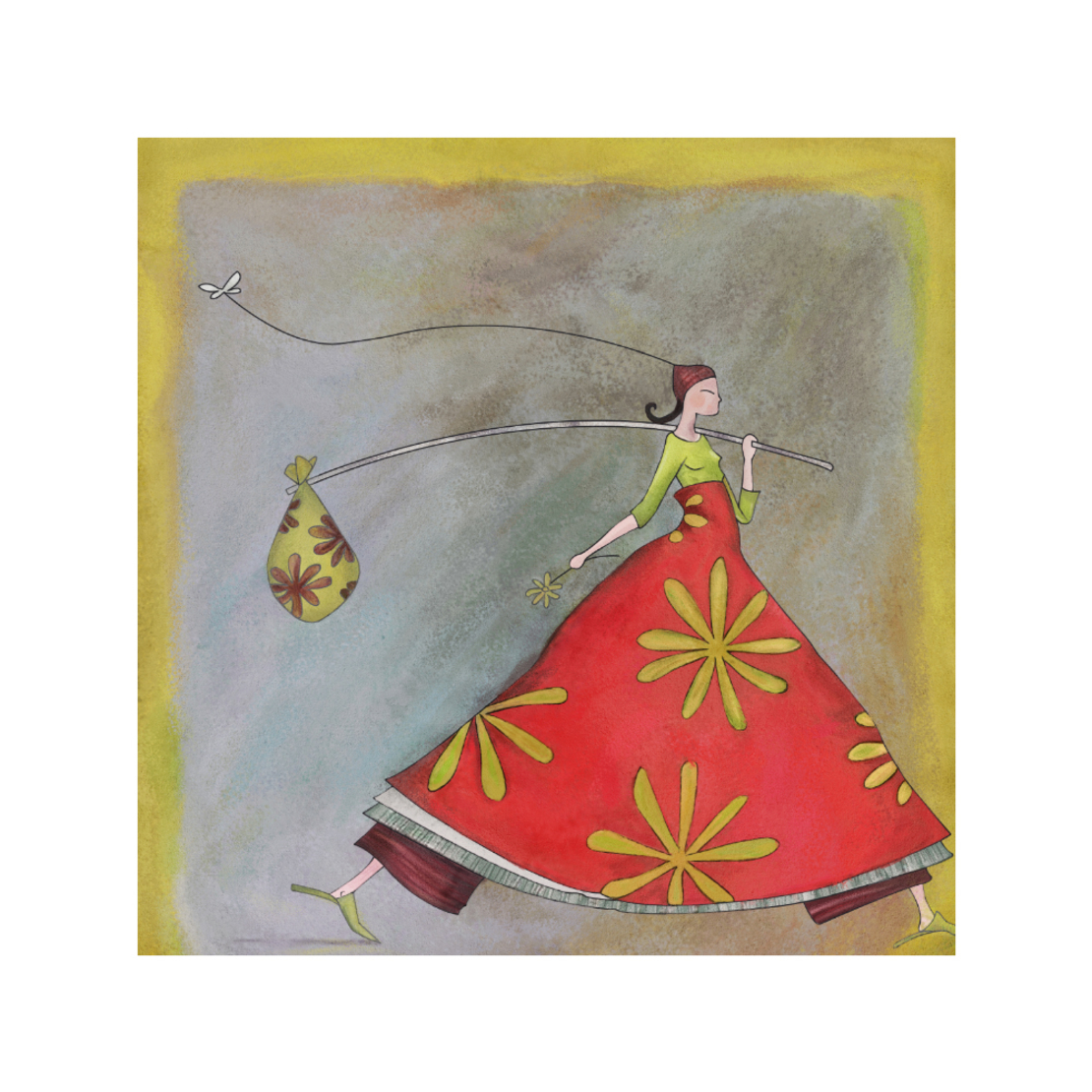SOMNIA 7 PAINTING CANVAS MULTICOLOR WOOD 60x60xH3,