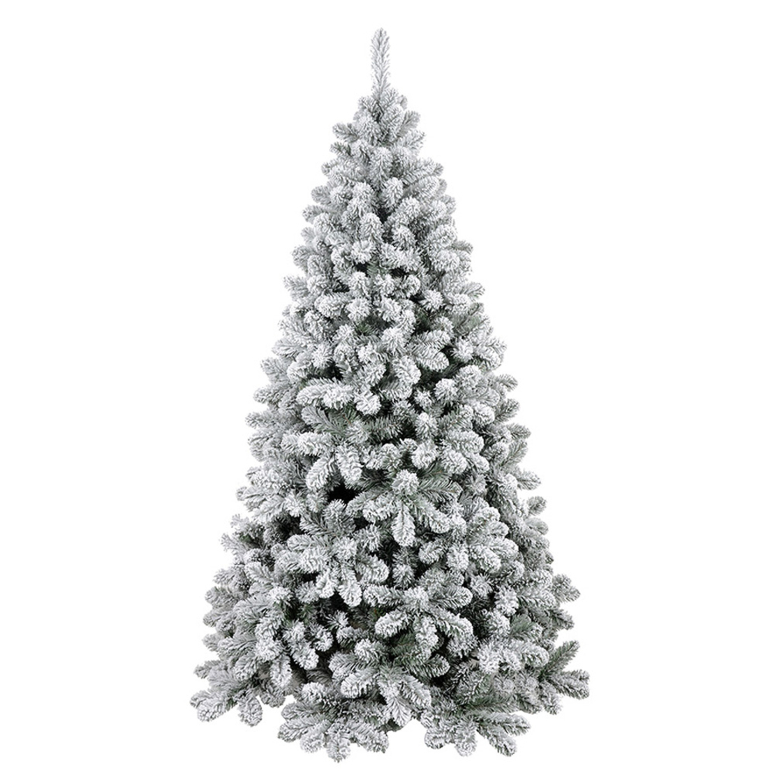 XMAS SNOWY SNOWY TREE PVC GREEN WHITE D142xH240cm
