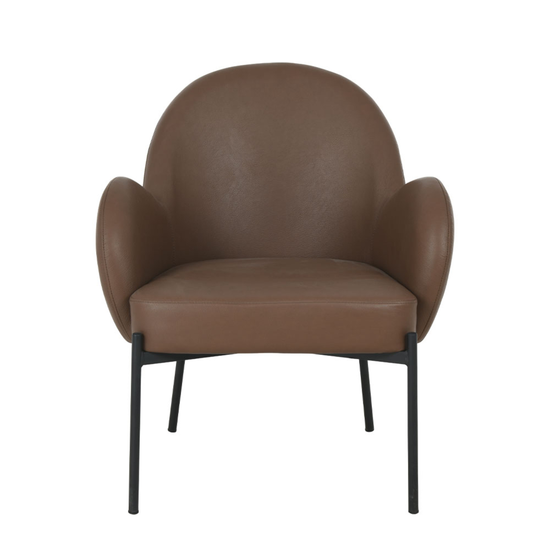 SCOTCH ARMCHAIR FABRIC BROWN METAL BLACK E1 PRC