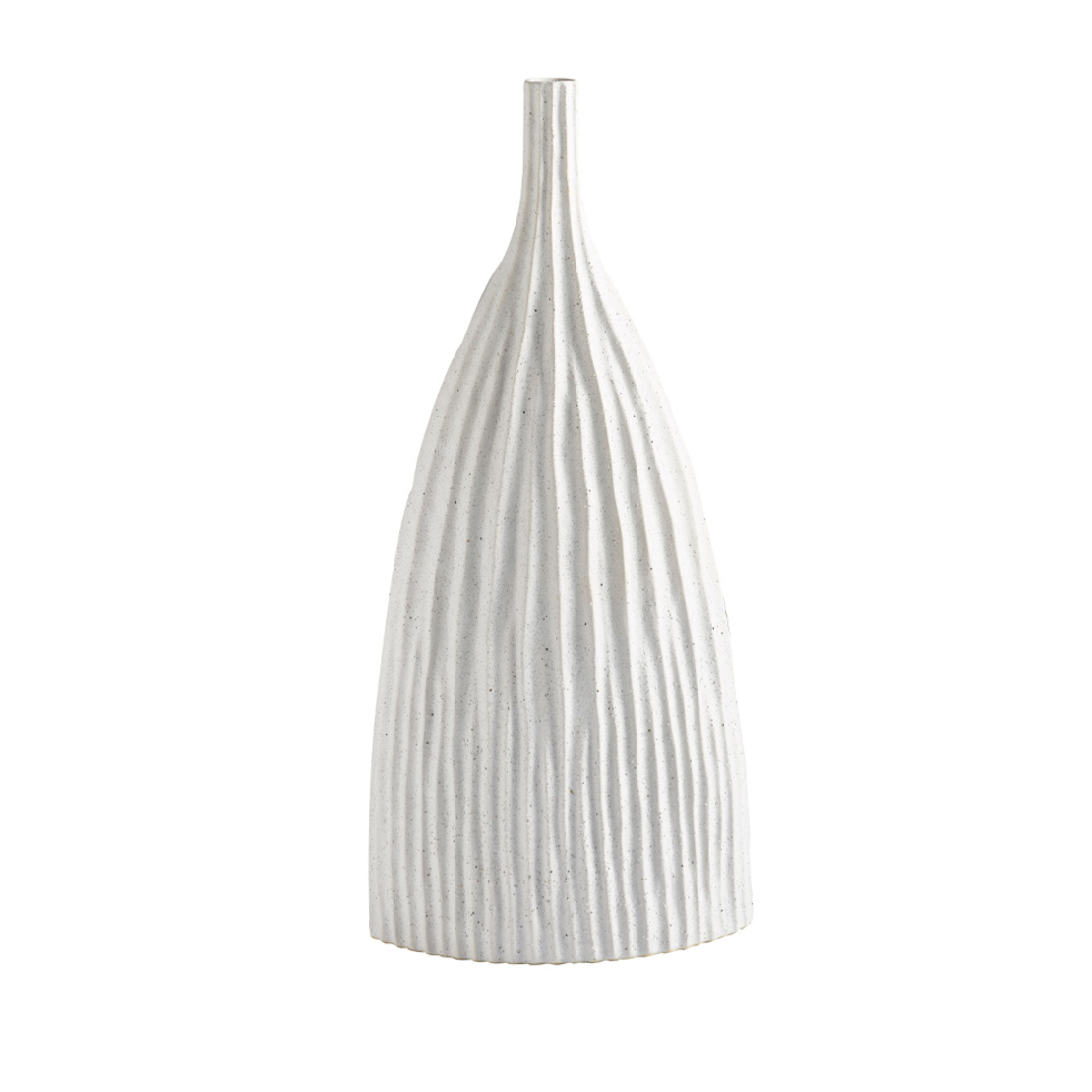 ISIDA VASE CERAMIC WHITE 24x14xH52cm PRC