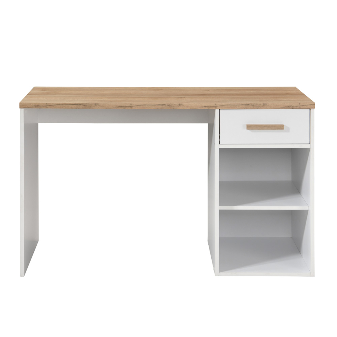 PRACTICO 120 DESK 1DRAWER CHIPBOARD WITH MELAMINE CARTA WHITE NATURAL 120x50xH76cm E1 MY