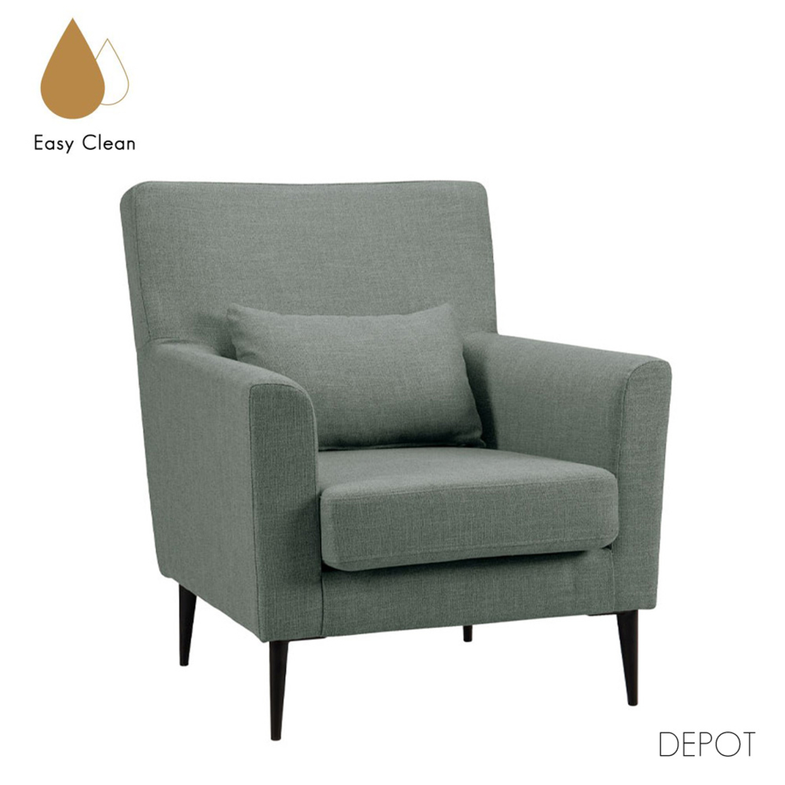 ALL TIME ARMCHAIR EASY CLEAN FABRIC MINT E1 EU