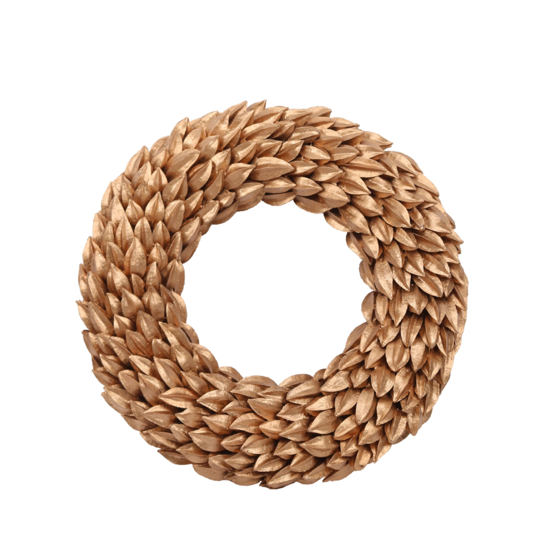 XMAS OVOC GOLD WREATH POLYFOAM GOLD D29xH5,5cm PRC