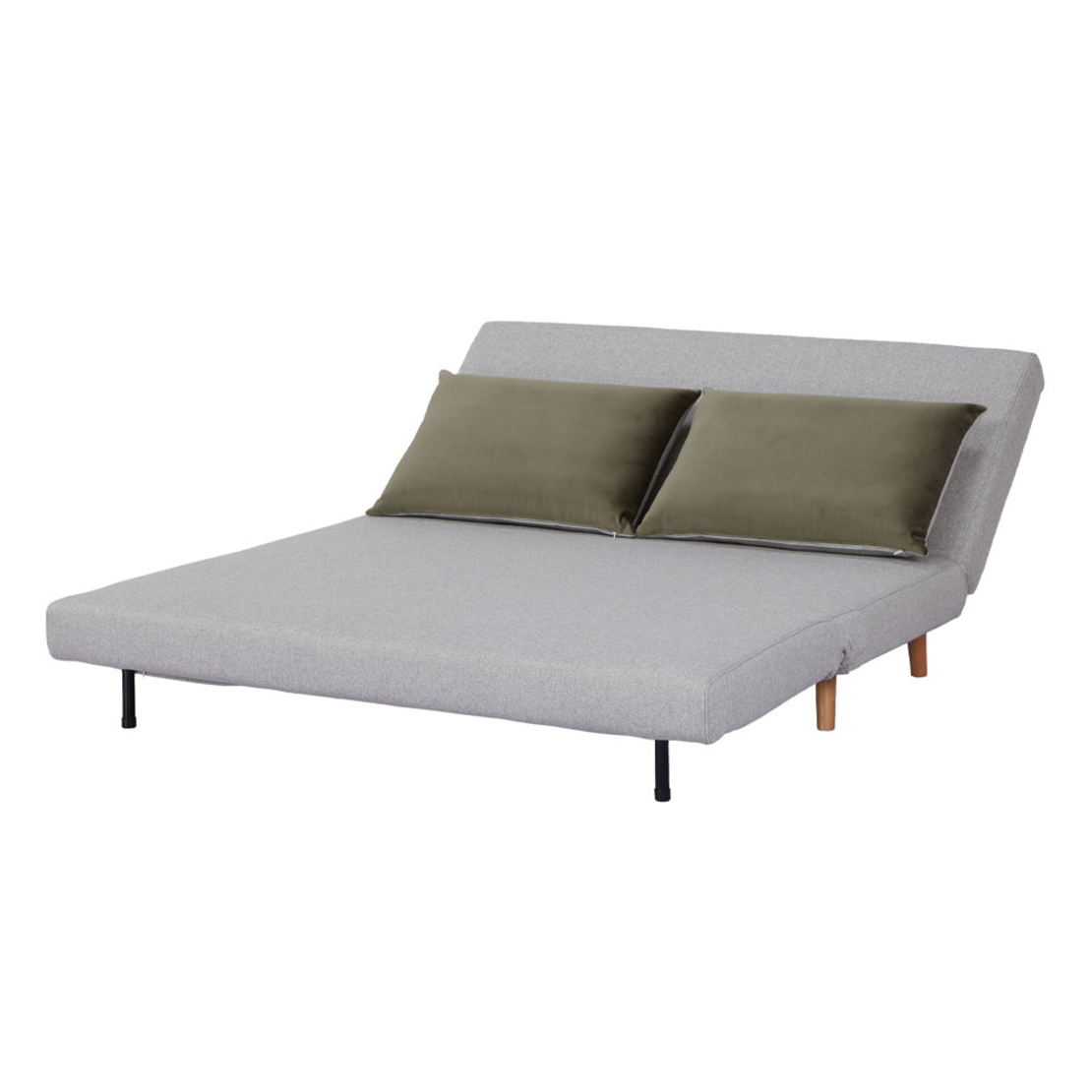 RAFAL SOFA BED 2SEAT FOLDING FABRIC GREZ OLIVE GREEN E1 PRC