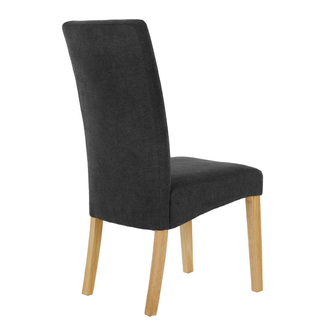 BRIDGE CHAIR FABRIC GREY DARK WOOD PINE NATURAL PR