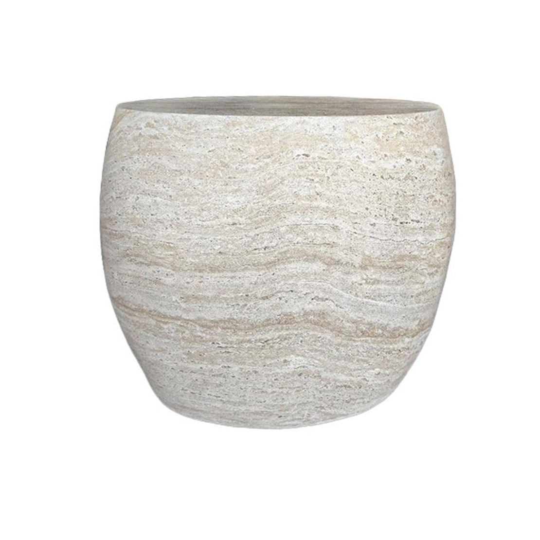 LITHOS OVAL SIDE TABLE MgO BEIGE 62x43xH52,5cm PRC