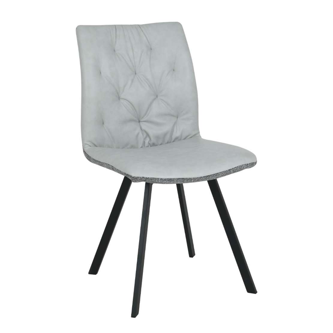 DUE FACCE CHAIR FABRIC CREAM GREY METAL BLACK E1 PRC